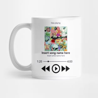 insert song, song playing design Mug